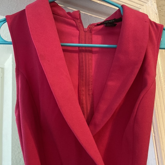 Hot Pink Forever 21 Hot Pant One Piece with Buckle - Picture 3 of 4